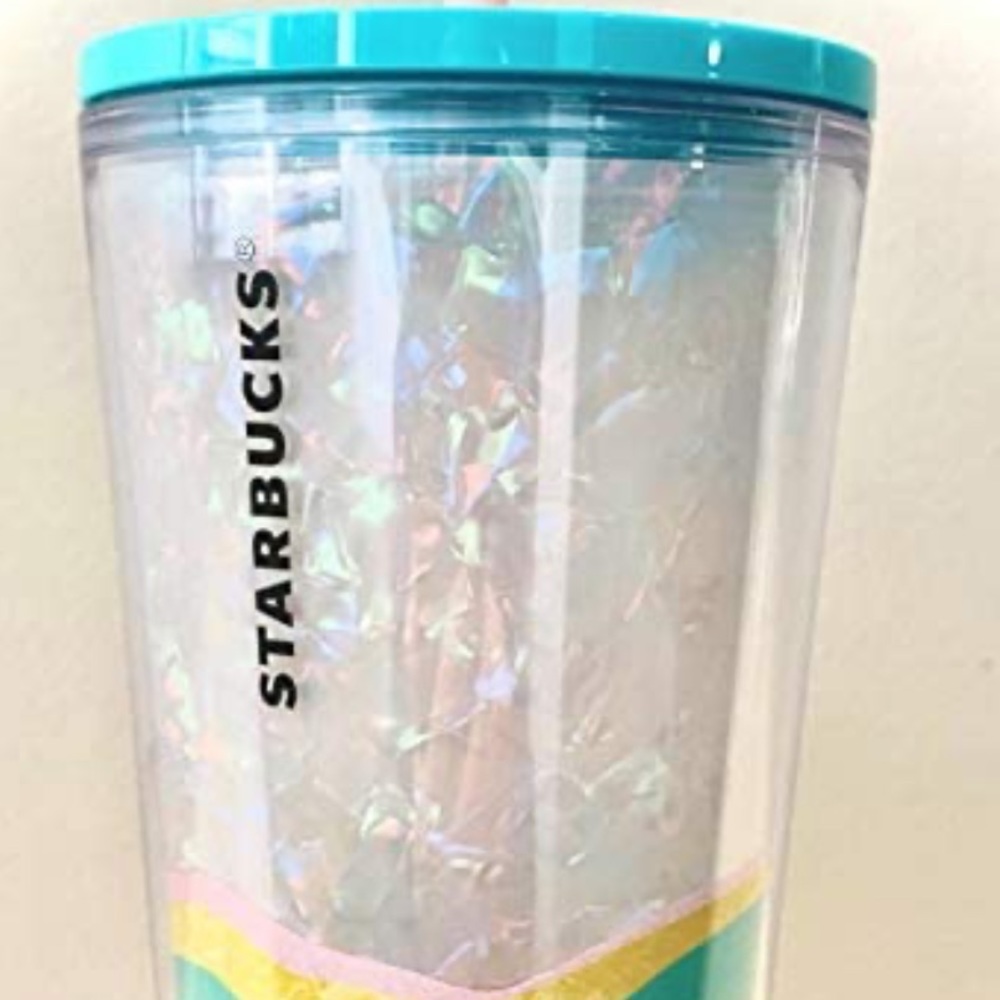 Starbucks Pastel Iridescent Tumbler Venti 2020 Pink Blue Wave NEW - Picture 4 of 4